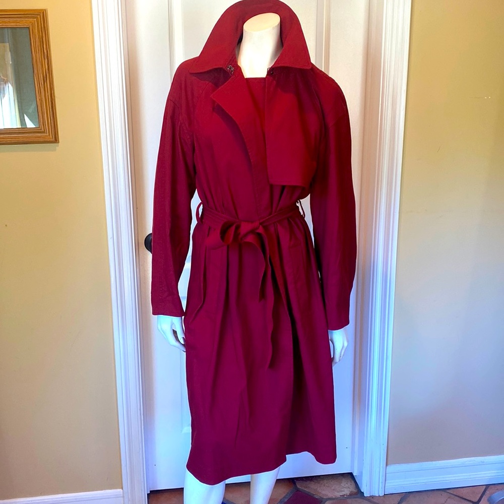 A.L.C. Burgundy Trench Coat
